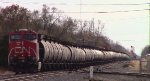 Long shot of CN oil train